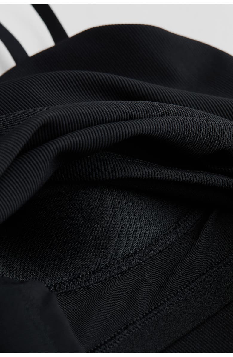 H&M Cooling Four-way Stretch Slim Fit Strappy Top, Alternate, color, Black
