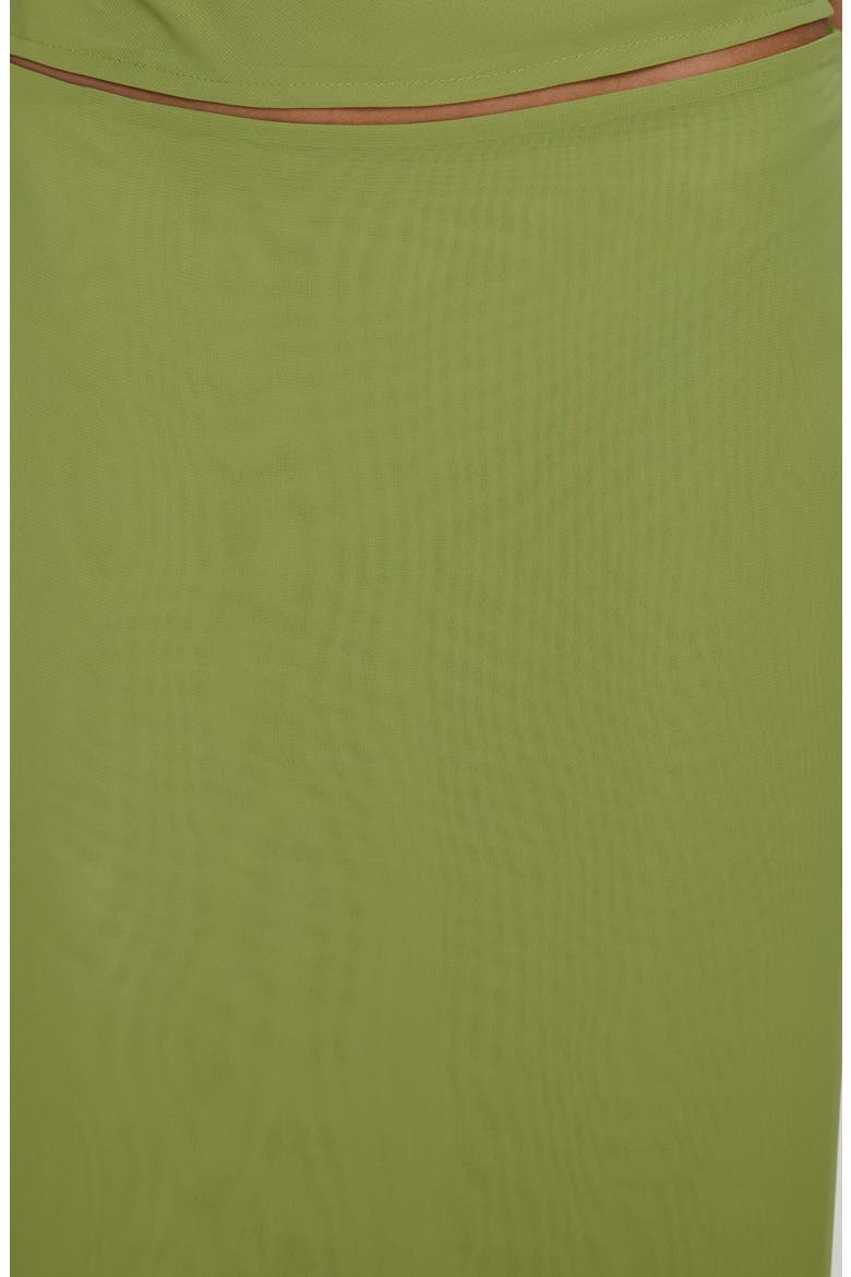 Eleganza Maxi Skirt, Alternate, color, GREEN