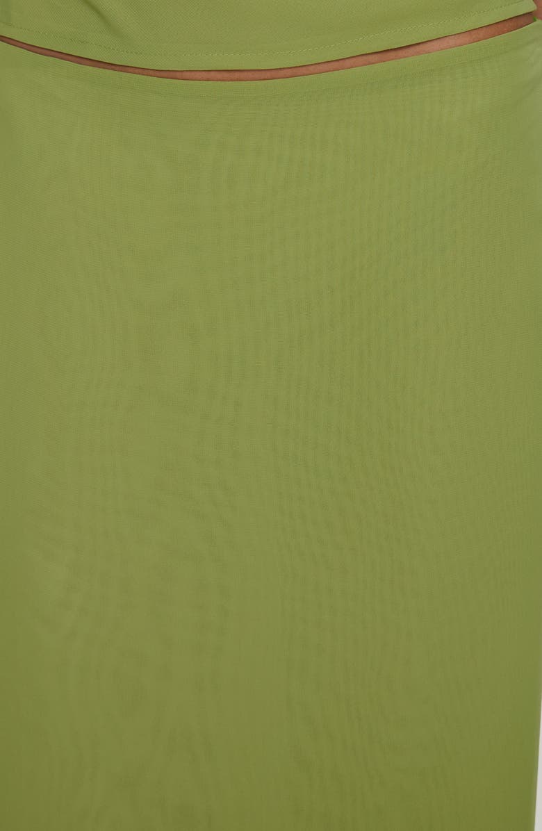 Princess Polly Eleganza Maxi Skirt, Alternate, color, Green