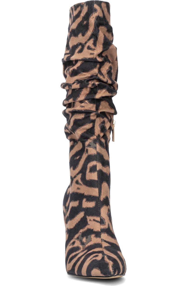 NEW YORK AND COMPANY Earla Ruched Shaft Boot, Alternate, color, Natural