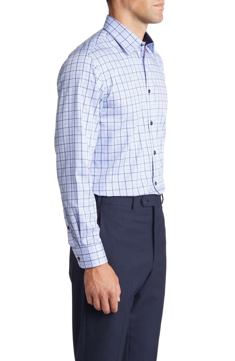 DANIEL HECHTER Trim Fit Plaid Dress Shirt, Alternate, color, 
