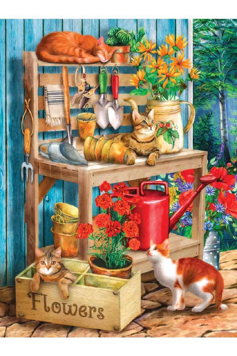 Potting Table 1000 piece Jigsaw Puzzle for Adults, Alternate, color, Multicolor