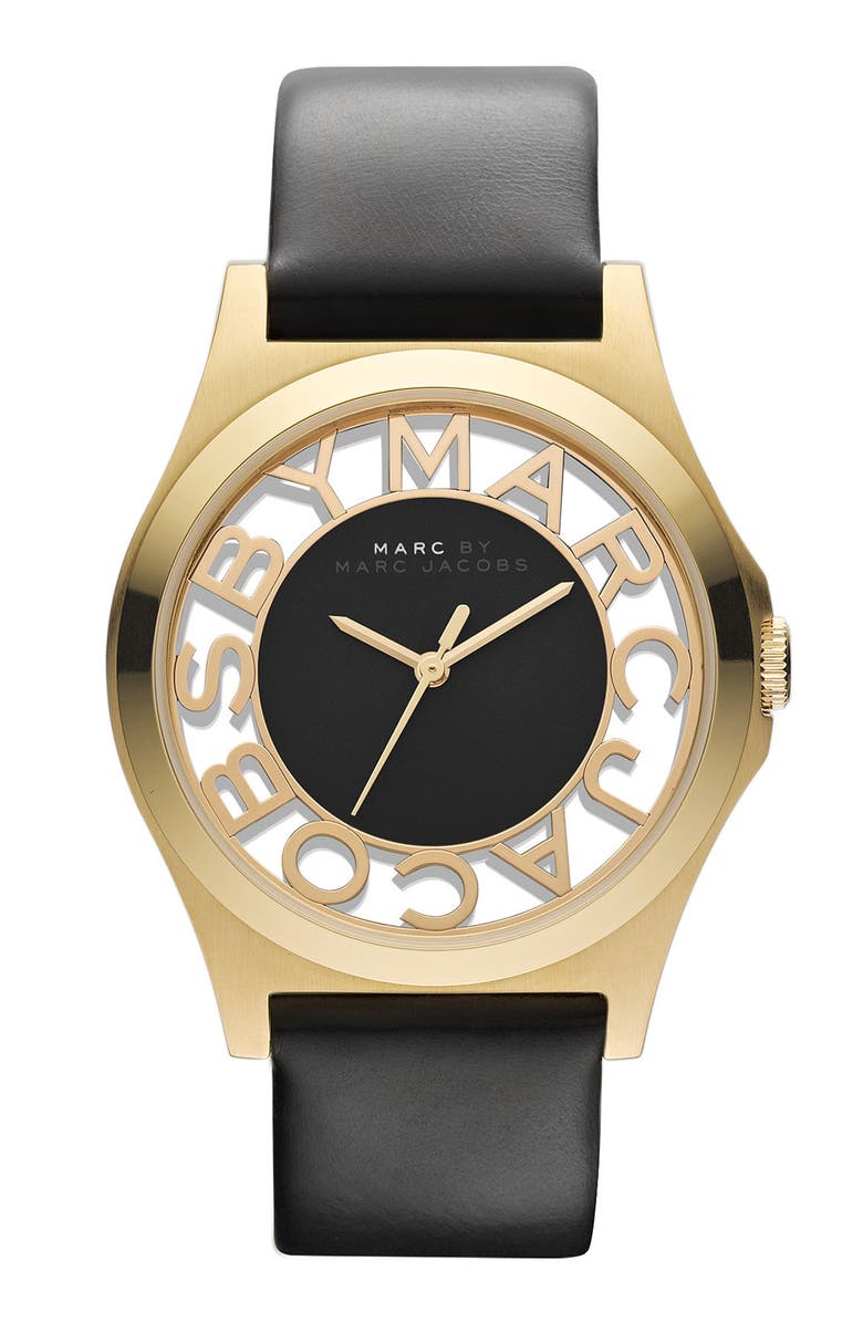 MARC BY MARC JACOBS 'Henry Skeleton' Watch, 40mm, Main, color, 
