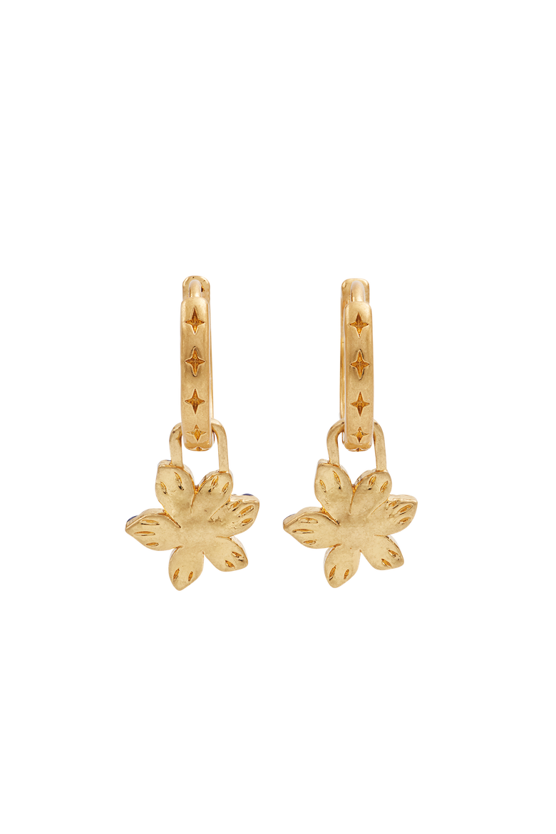 Nightshade Gold Huggie Earrings, Alternate, color, Gold
