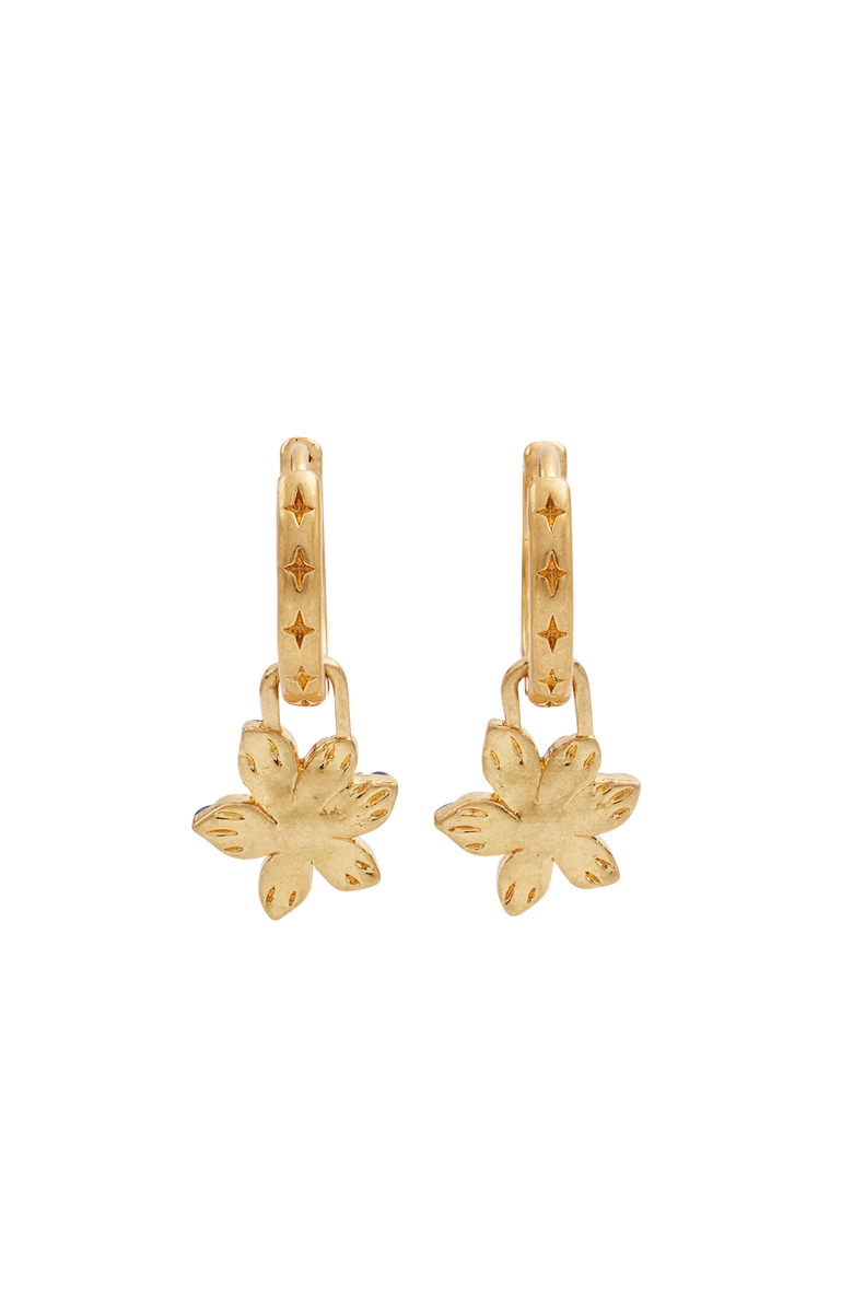 Fable England Nightshade Gold Huggie Earrings, Alternate, color, Gold