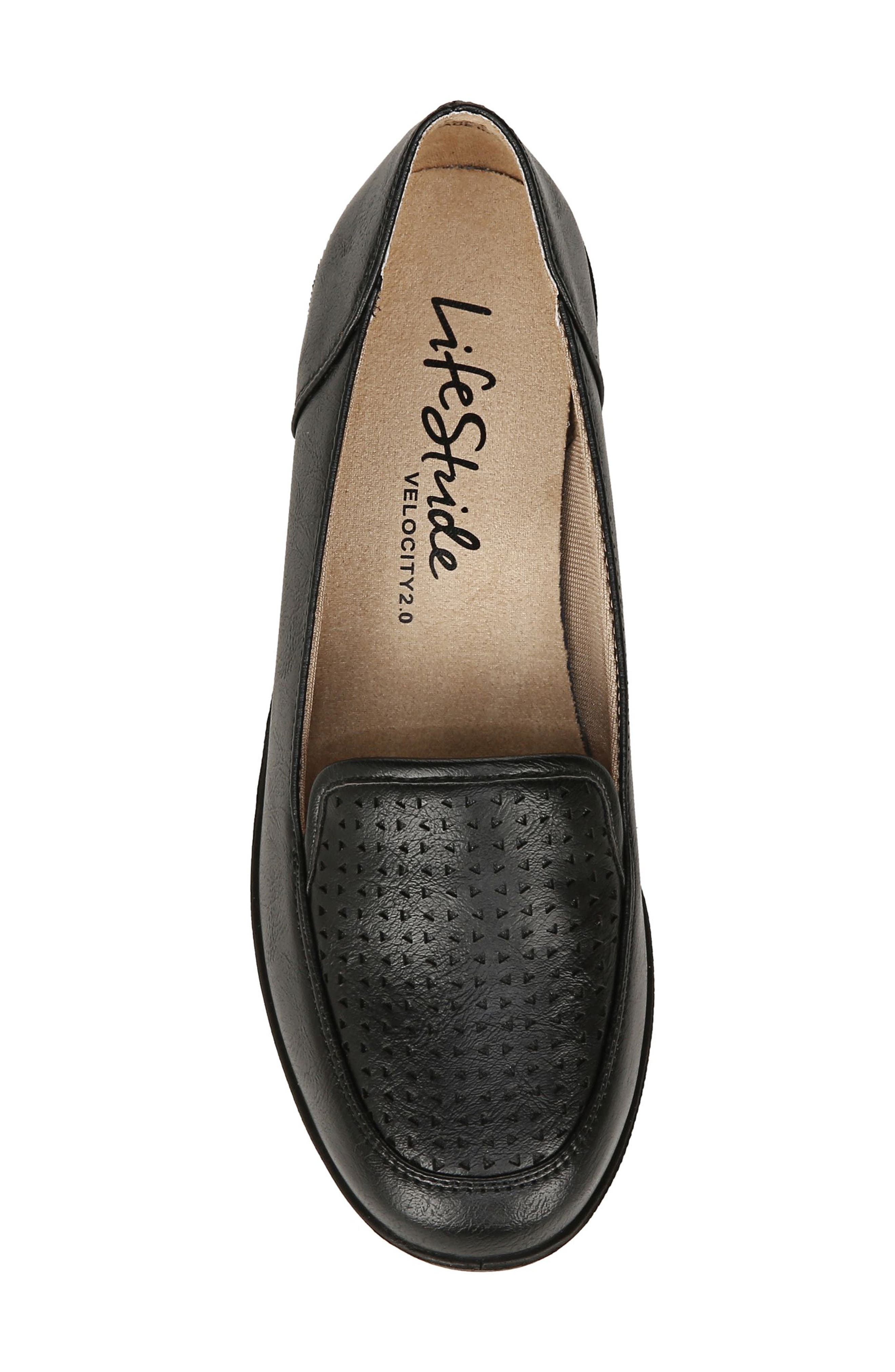 India Perforated Wedge Flat, Alternate, color, BLACK