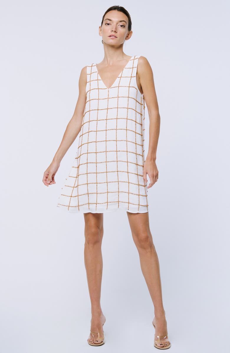 CIEBON Phyllis Shift Minidress, Alternate, color, Cream