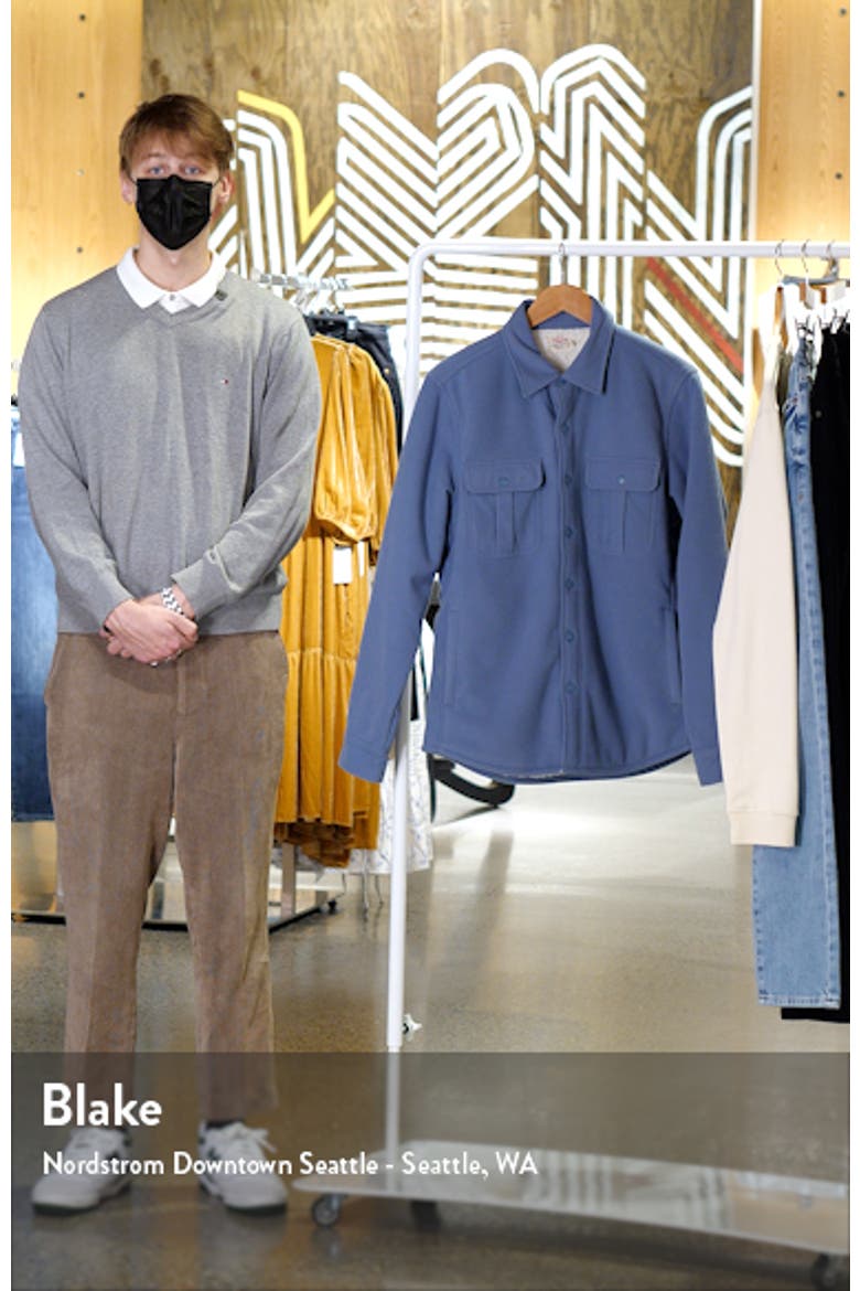 Fleece Lined Snap Shirt Jacket video