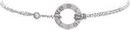 Pre-Owned Cartier 2 Diamonds Love Bracelet 18K White Gold with Diamonds