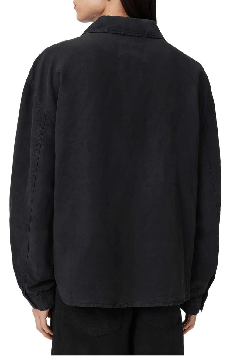 Korten Relaxed Fit Shacket, Alternate, color, BLACK