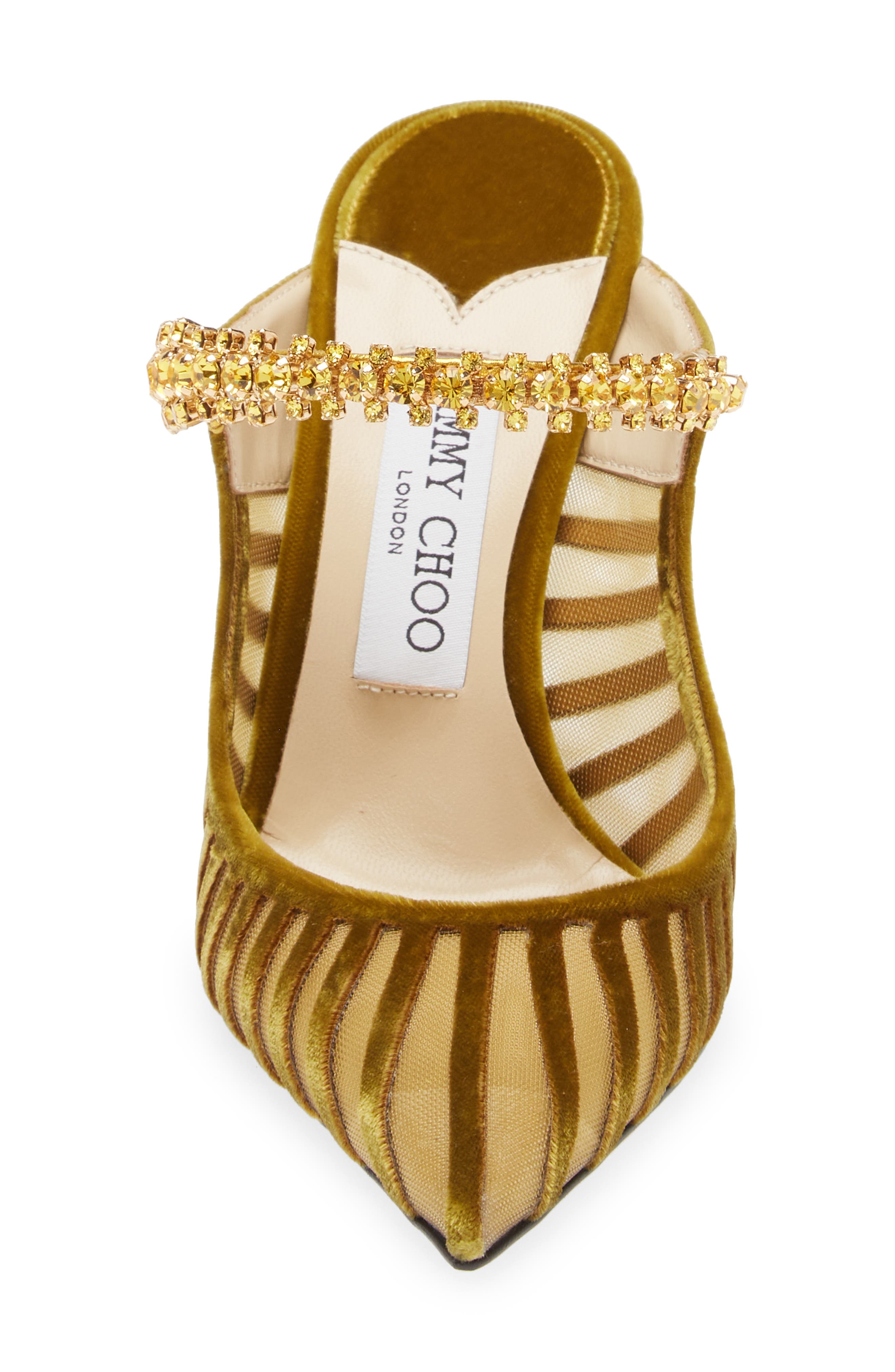 Jimmy Choo Bing Crystal Embellished Pointed Toe Mule Pump, Alternate, color, 