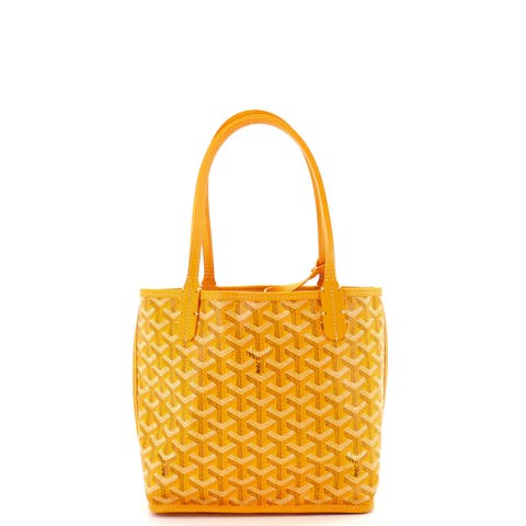 Anjou Reversible Tote Coated Canvas Mini