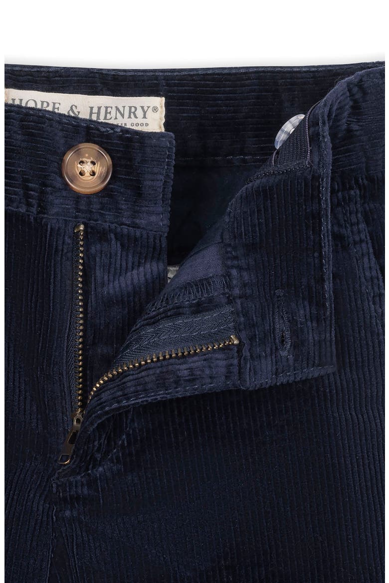 Kids' Organic Stretch Corduroy Pant, Alternate, color, Navy Fine Wale