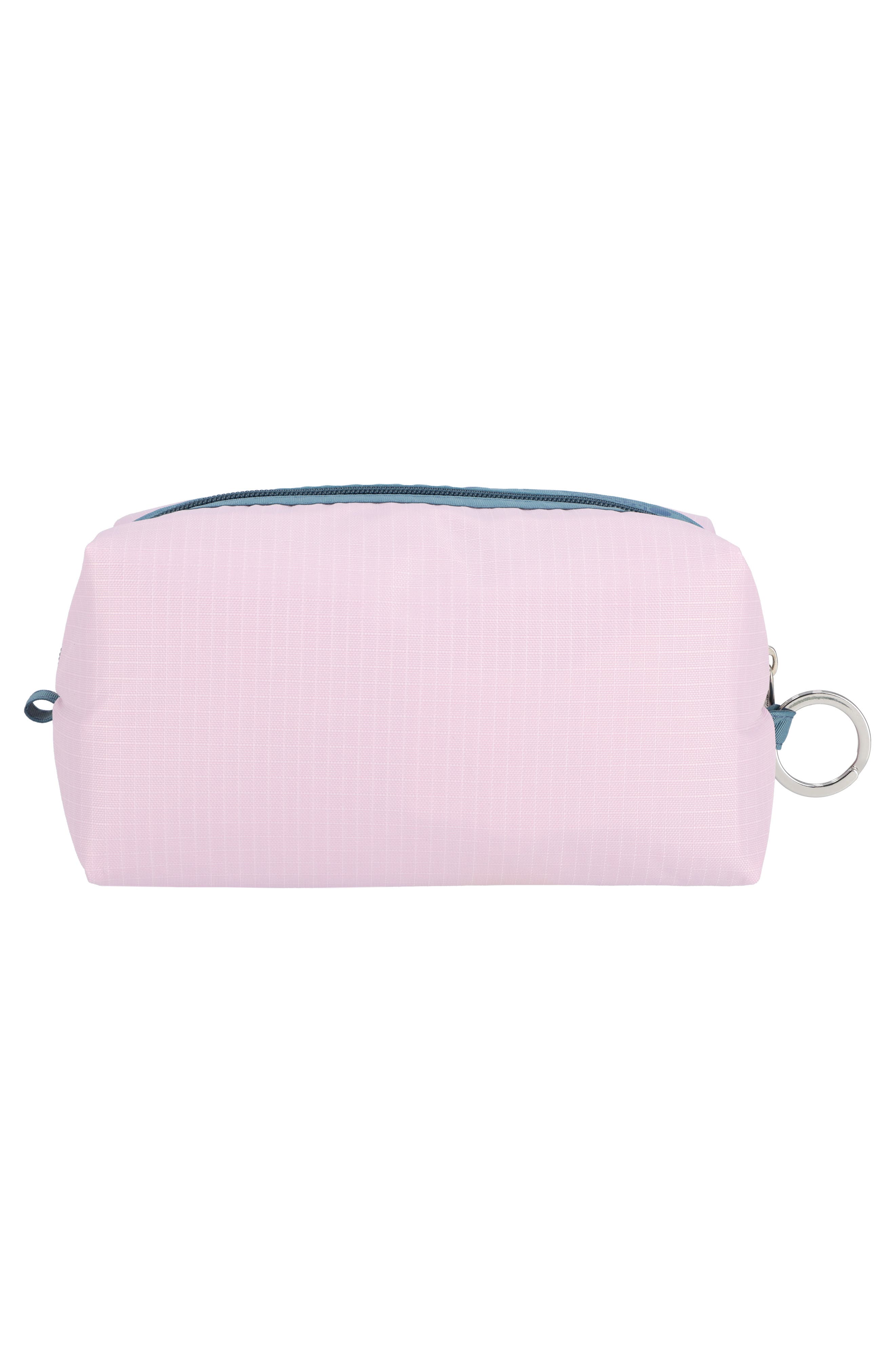 Large Ripstop Zip Pouch, Alternate, color, SNOW PINK/ BLUE INDIGO