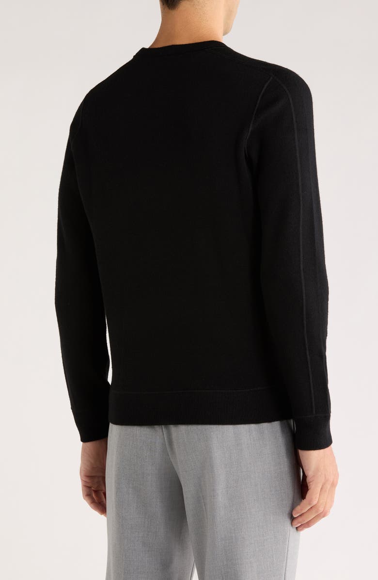 BOSS Onore Virgin Wool Sweater, Alternate, color, Black