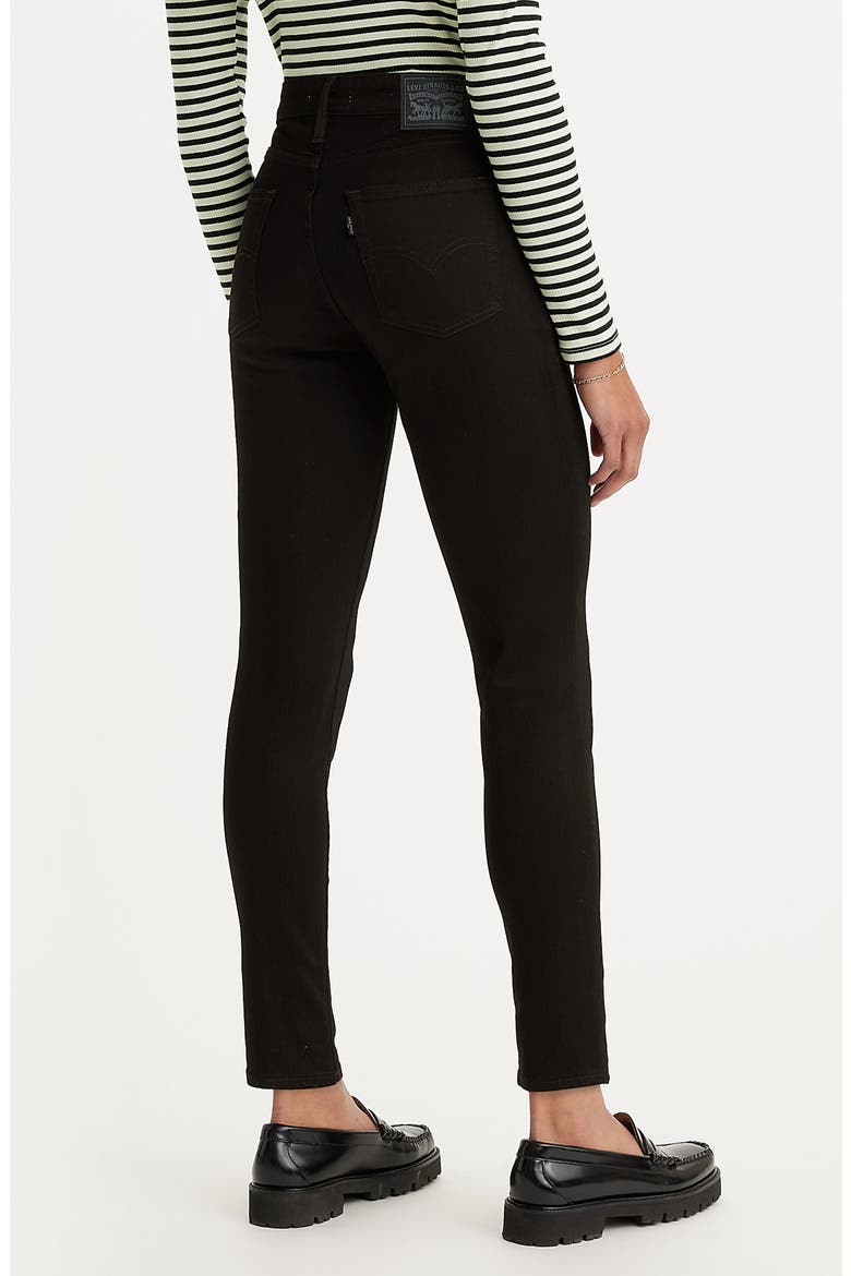 721 High Waist Ankle Skinny Jeans, Alternate, color, SOFT BLACK