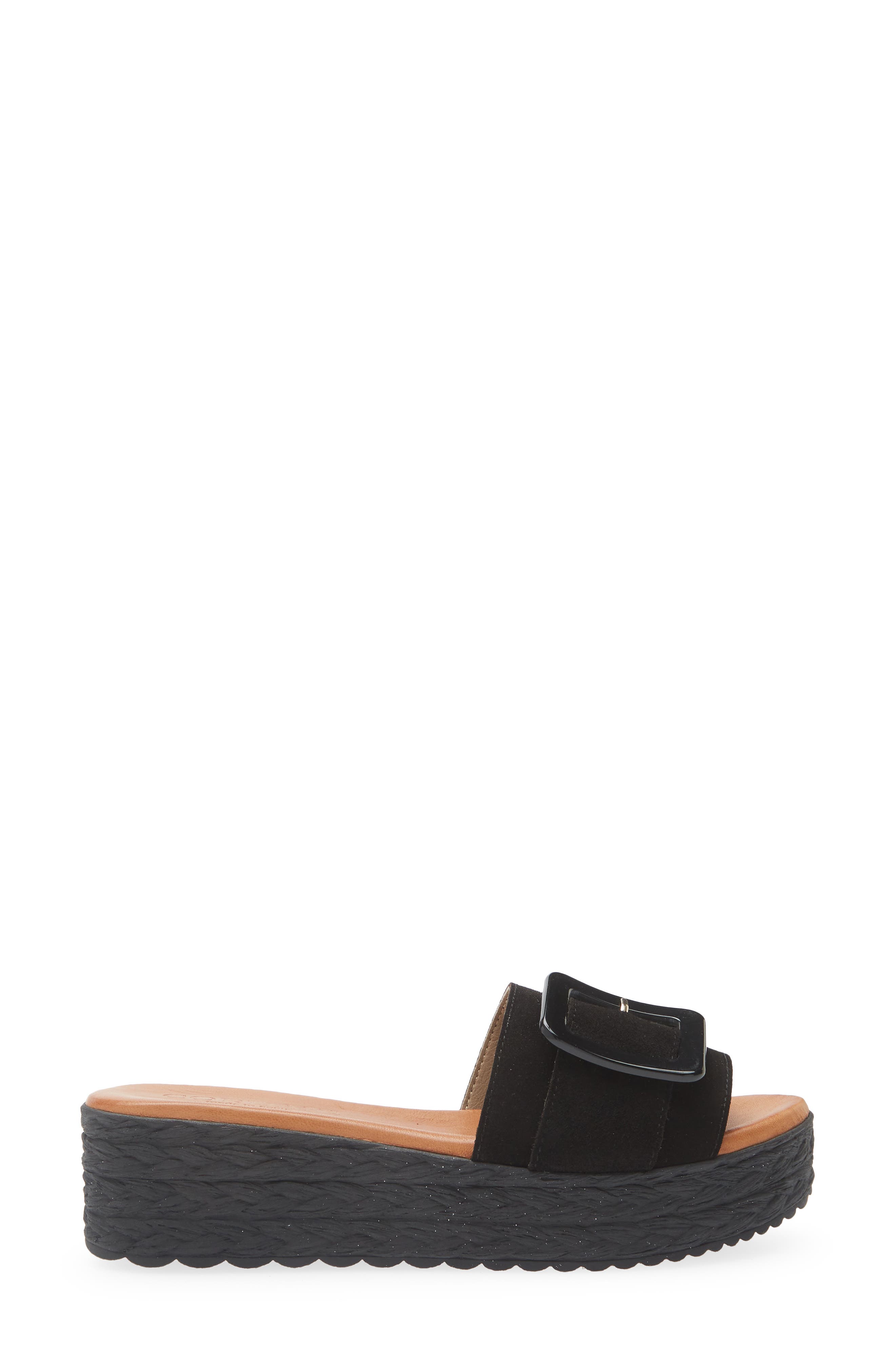 Cordani Beckett Platform Sandal, Alternate, color, Black Suede