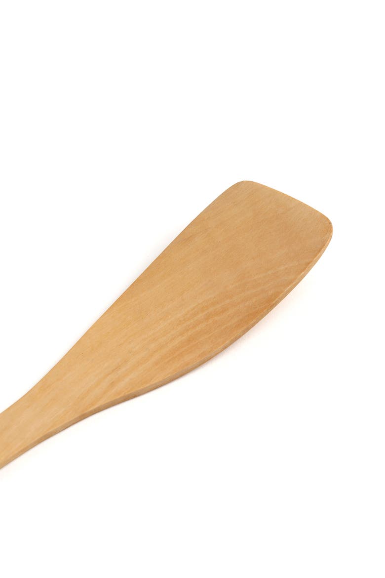 Contour Olive Wood Curved Spatula, 12-Inch, Alternate, color, Brown