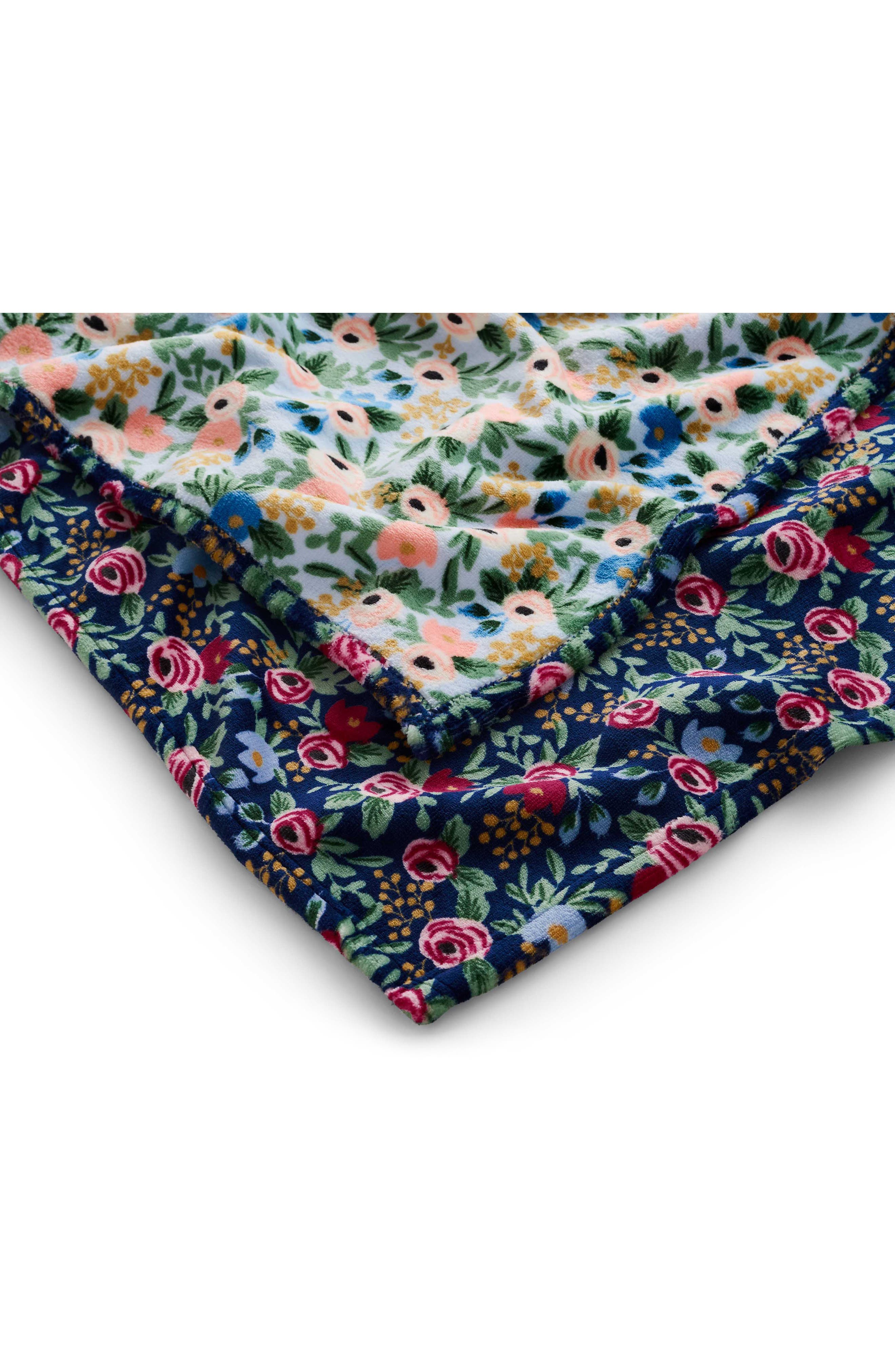 Rifle Paper Co. Rose Reversible Fleece Throw Blanket | Nordstromrack