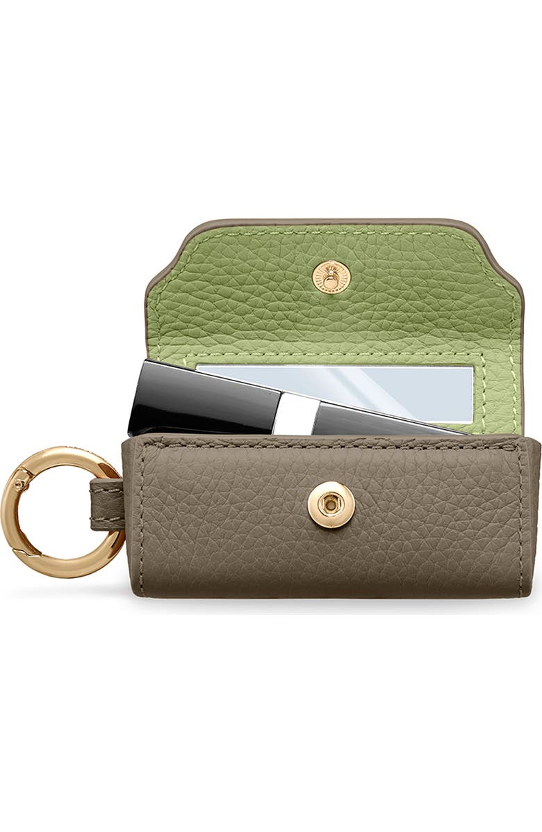 MAISON de SABRÉ Leather Lipstick Charm, Alternate, color, Cashmere Matcha
