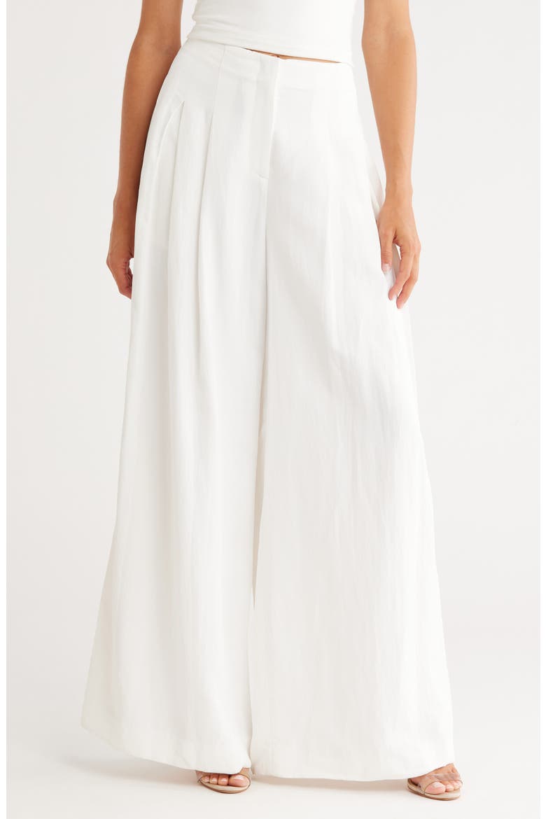 Drew Wide Leg Pants, Main, color, WHITE