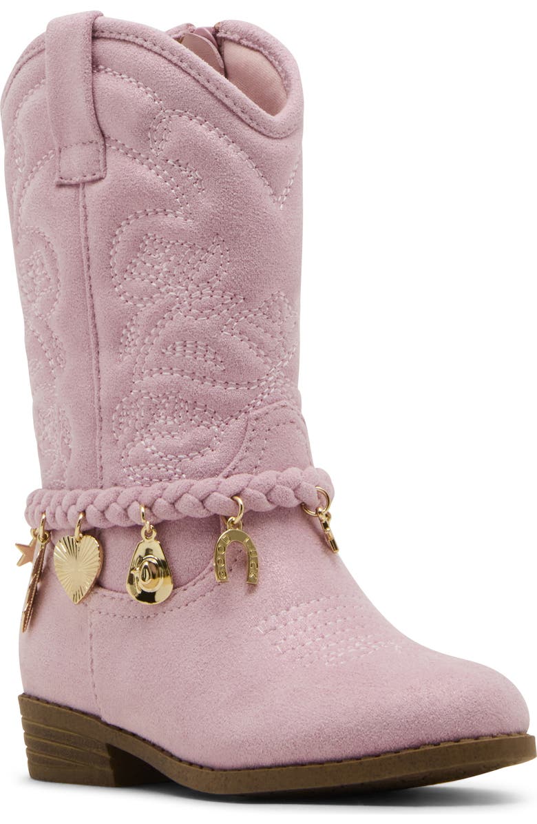 Steve Madden Kids' Tleana Western Boot, Main, color, Pink