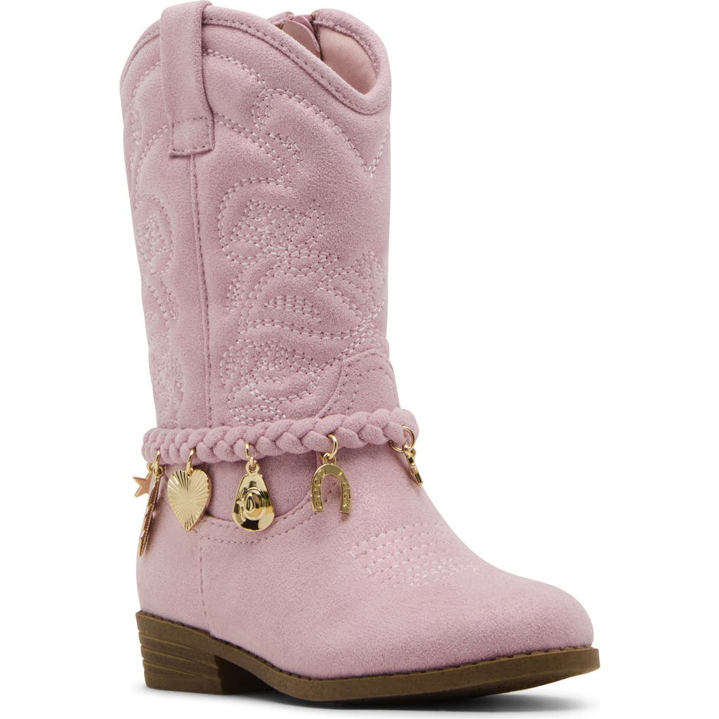 Steve Madden Kids' Tleana Western Boot In Pink