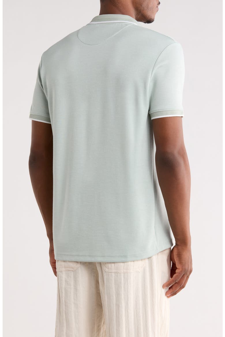 Contrast Tipping Polo, Alternate, color, GREEN