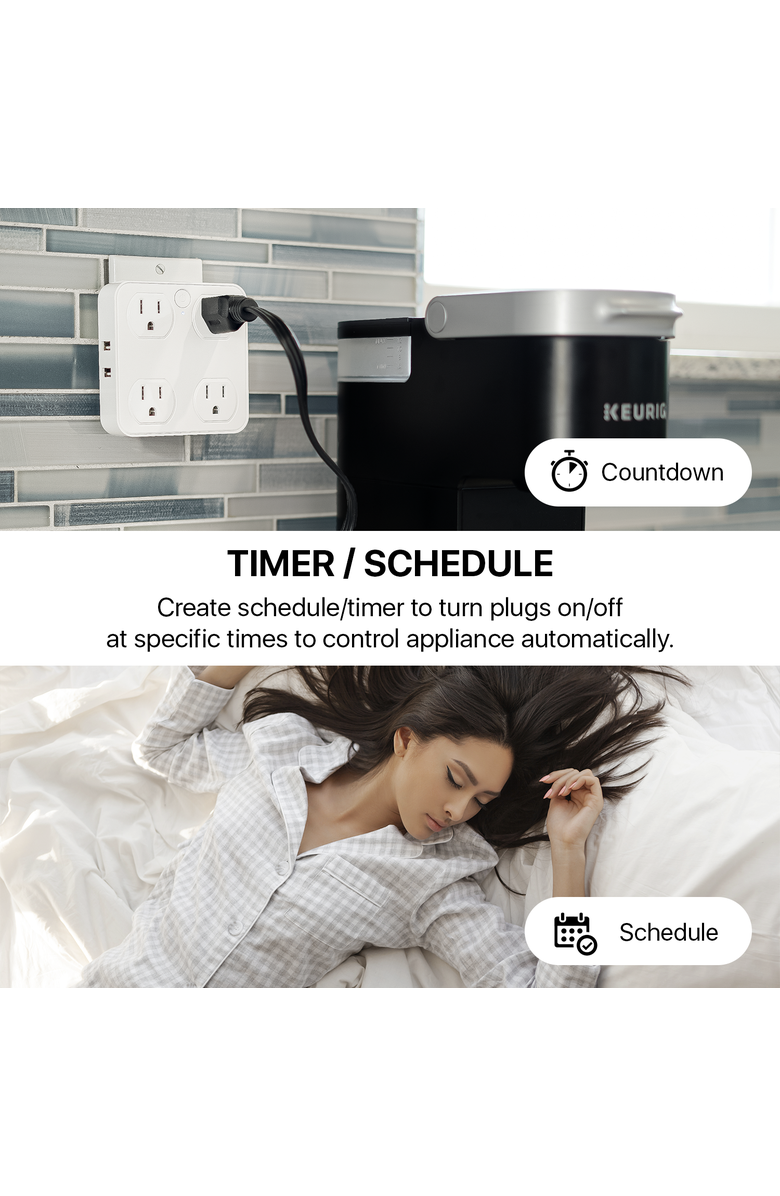 Eco4Life Smart WiFi Wall Tap, Alternate, color, White