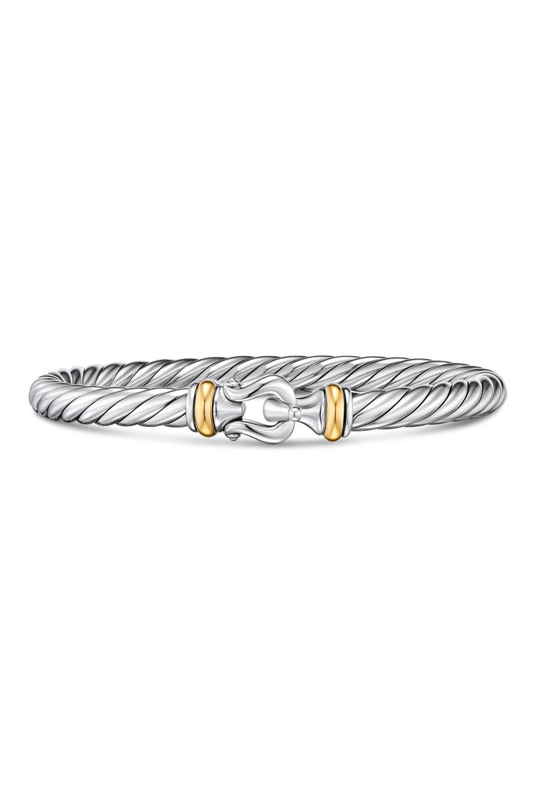 Cable Flex Buckle Bracelet, Main, color, SILVER
