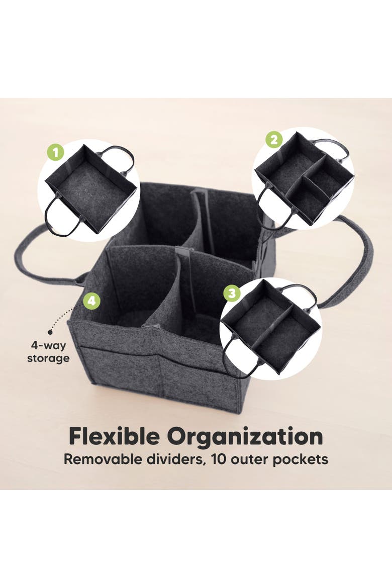 Original 2.0 Diaper Caddy, Alternate, color, Mystic Gray