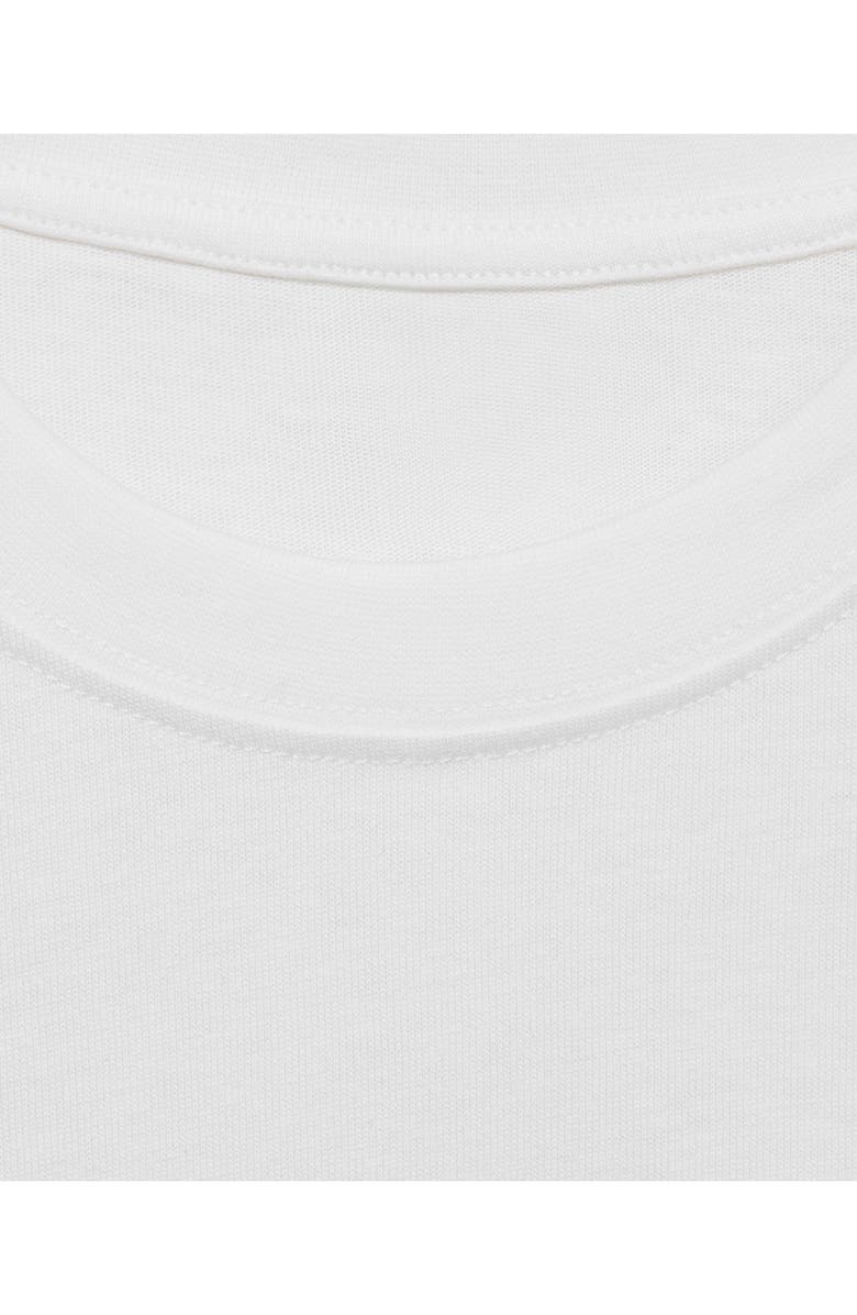MANGO Relaxed Fit Solid Cotton T-Shirt, Alternate, color, Off White