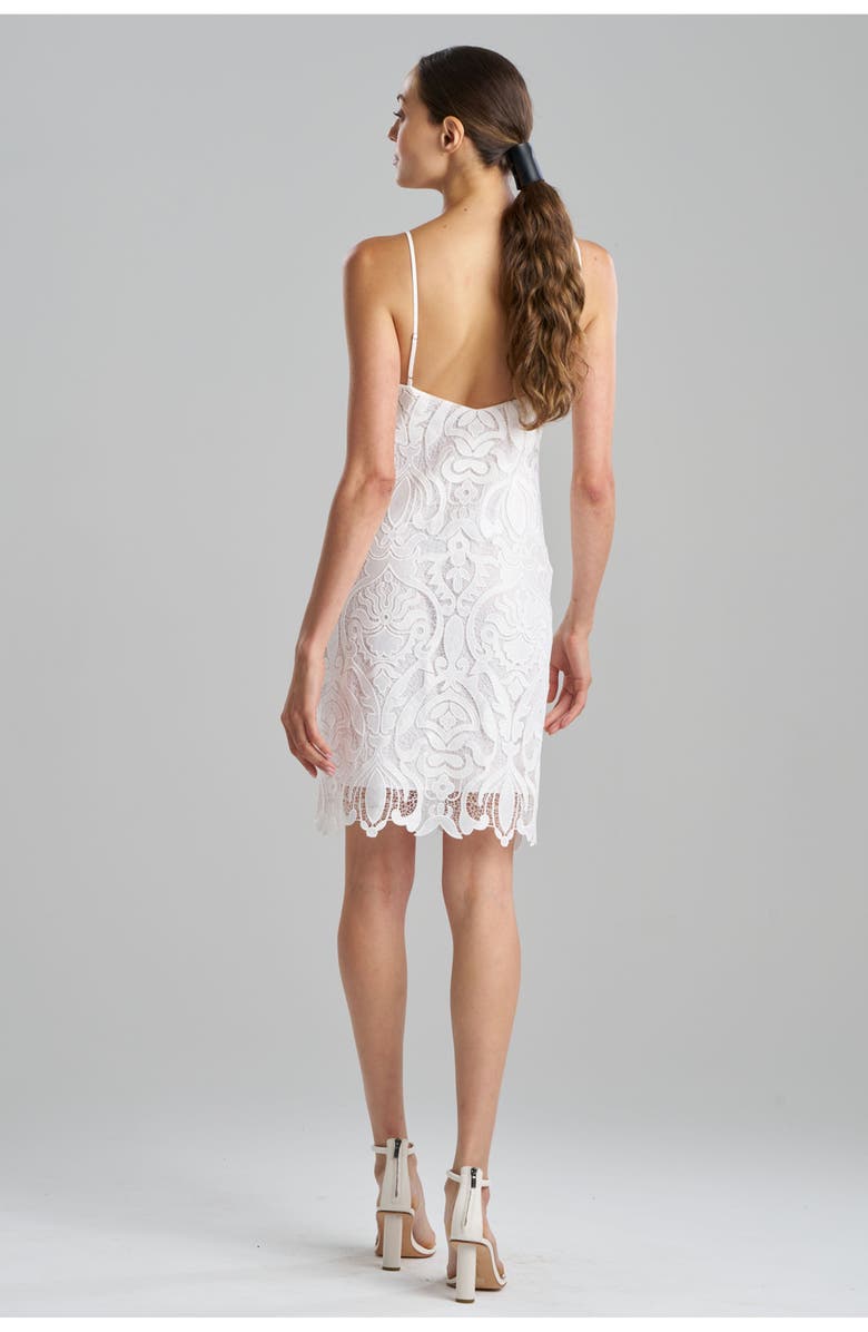 Natori SUZANI LACE Slip Dress, Alternate, color, White