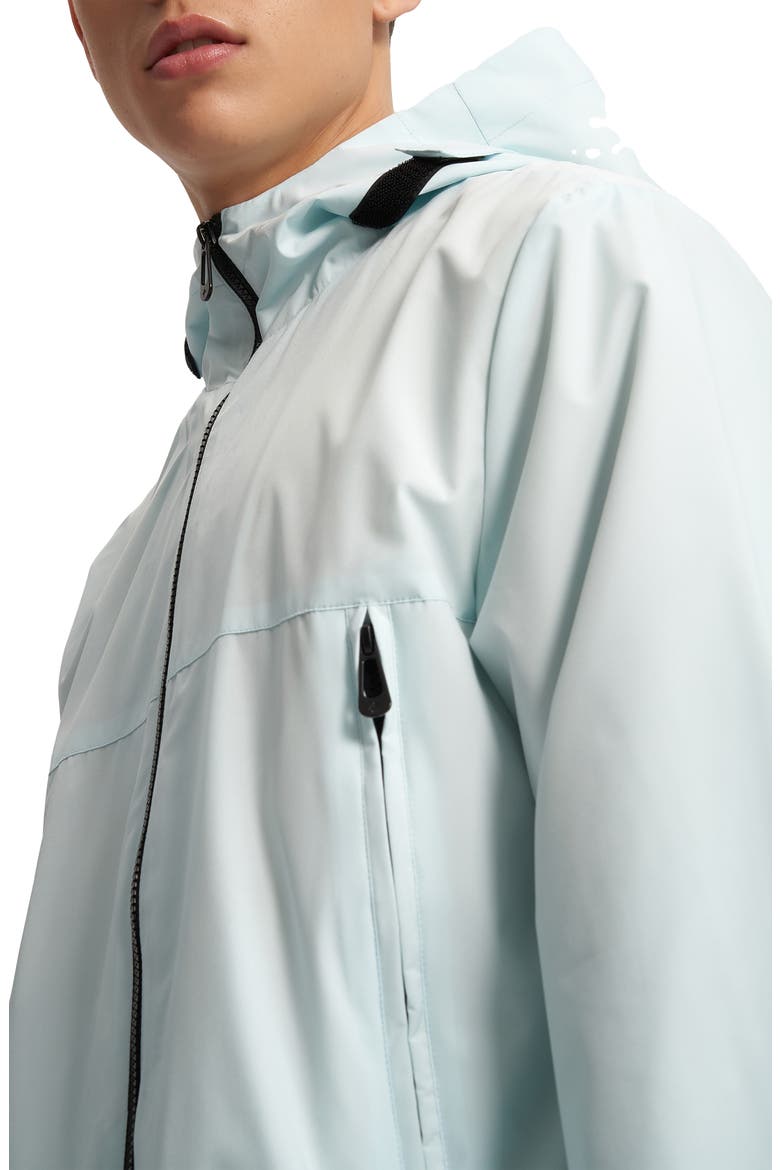 Silas Hooded Rain Jacket, Alternate, color, MARINA BAY