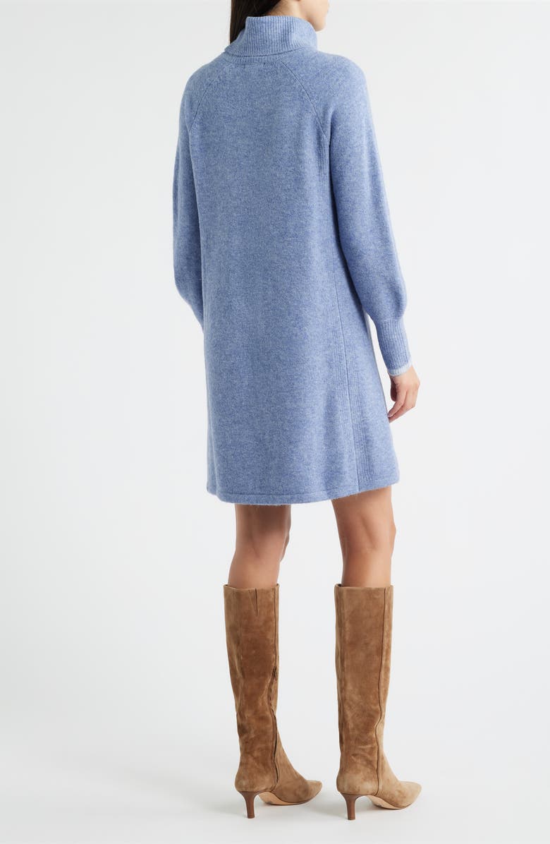 Hatley Turtleneck Long Sleeve Sweater Dress, Alternate, color, Navy