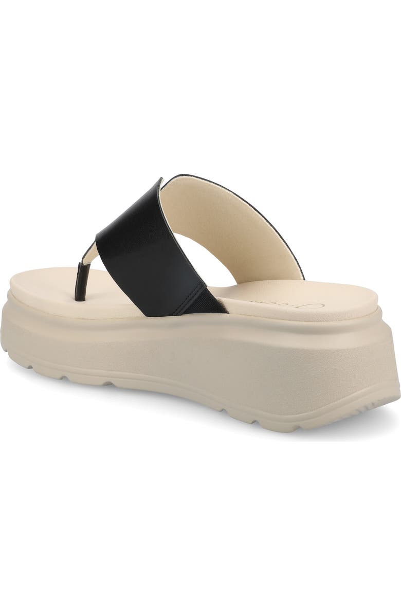 Journee Collection Carah Platform Wedge Sandal, Alternate, color,