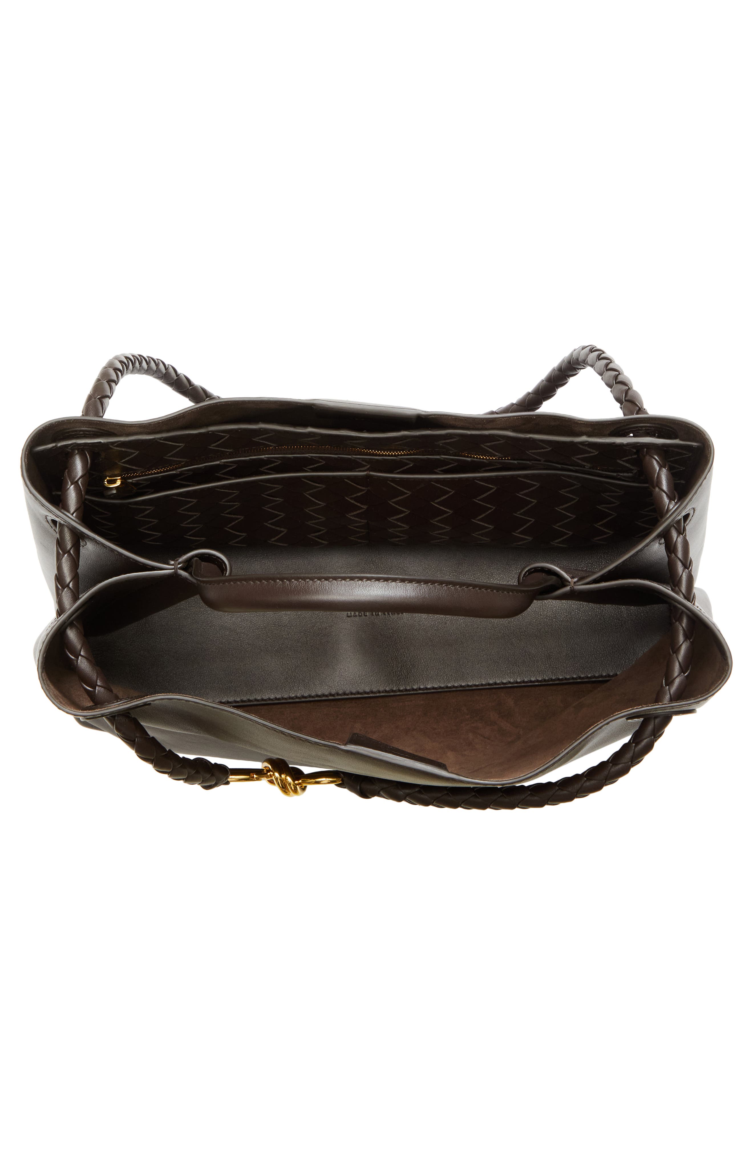 Bottega Veneta Medium Andiamo Leather Shoulder Bag, Alternate, color, 