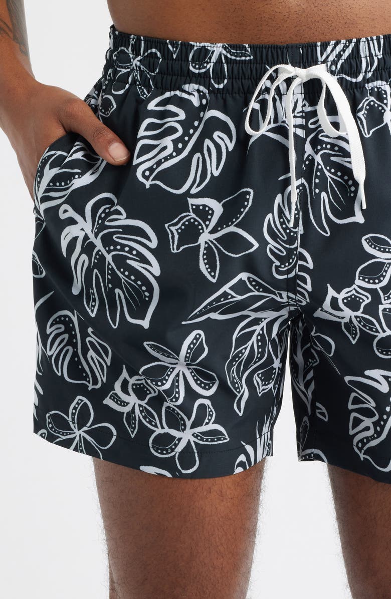 Chubbies Briefly in Paradise 5.5-Inch Swim Trunks, Alternate, color, Black Pattern Base Plaids