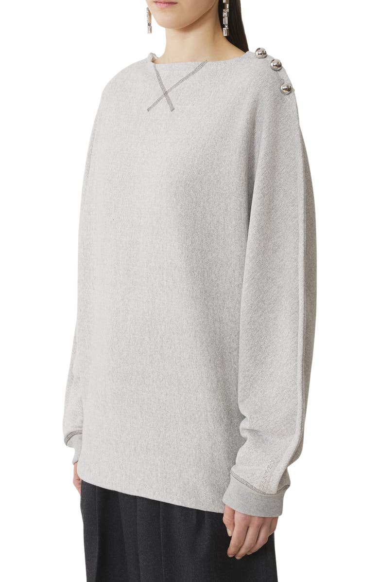 Lanvin Cotton Jersey Top, Alternate, color, 