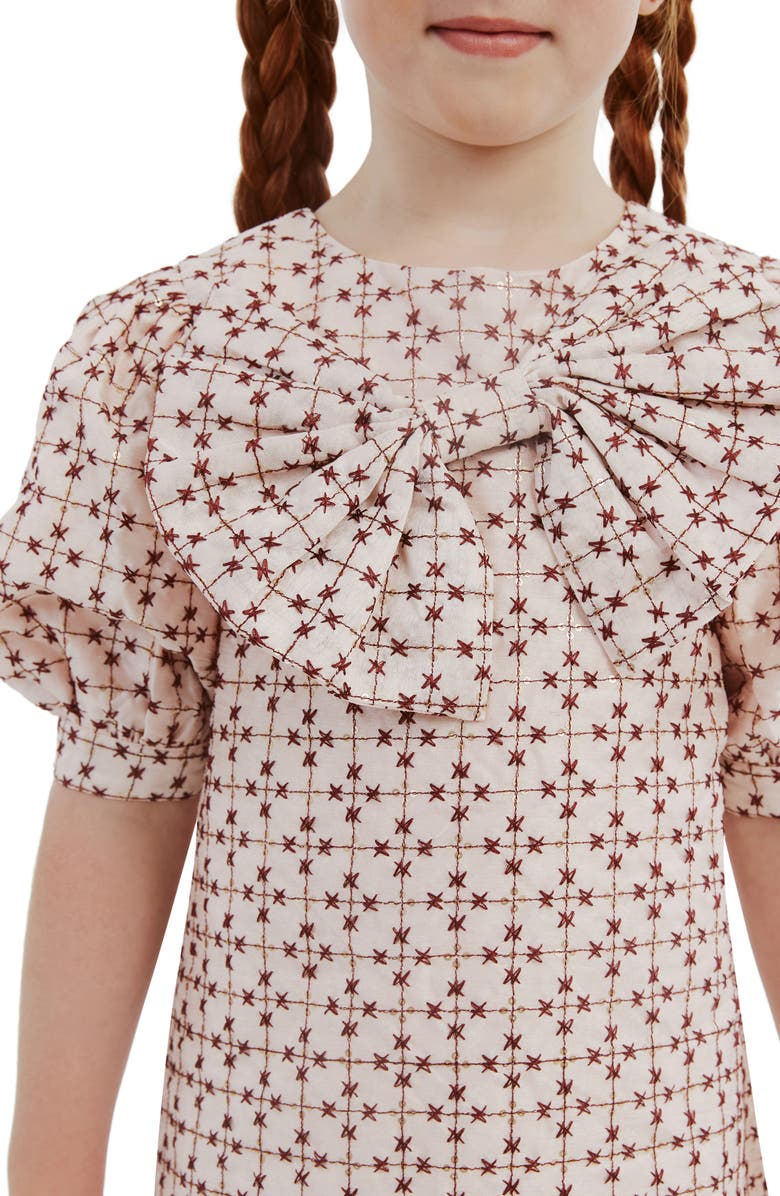 Bardot Junior Kids' Novella Sequin Puff Sleeve Party Dress, Alternate, color,