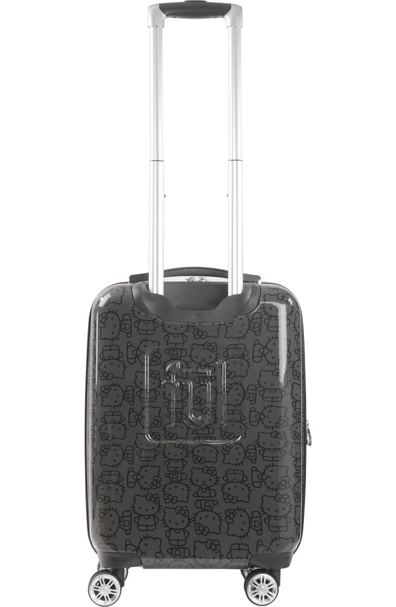 Hello Kitty Ful Hello Kitty Pose All Over Print 21" Hard-Sided Luggage, Alternate, color, Black