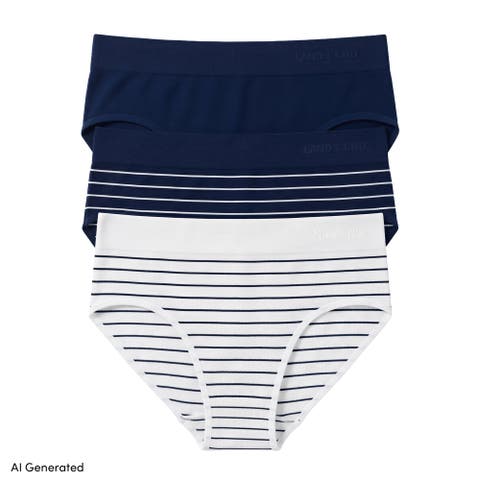 Bikini Brief Cotton Comfort Seamless Basics 3 Pack Panties