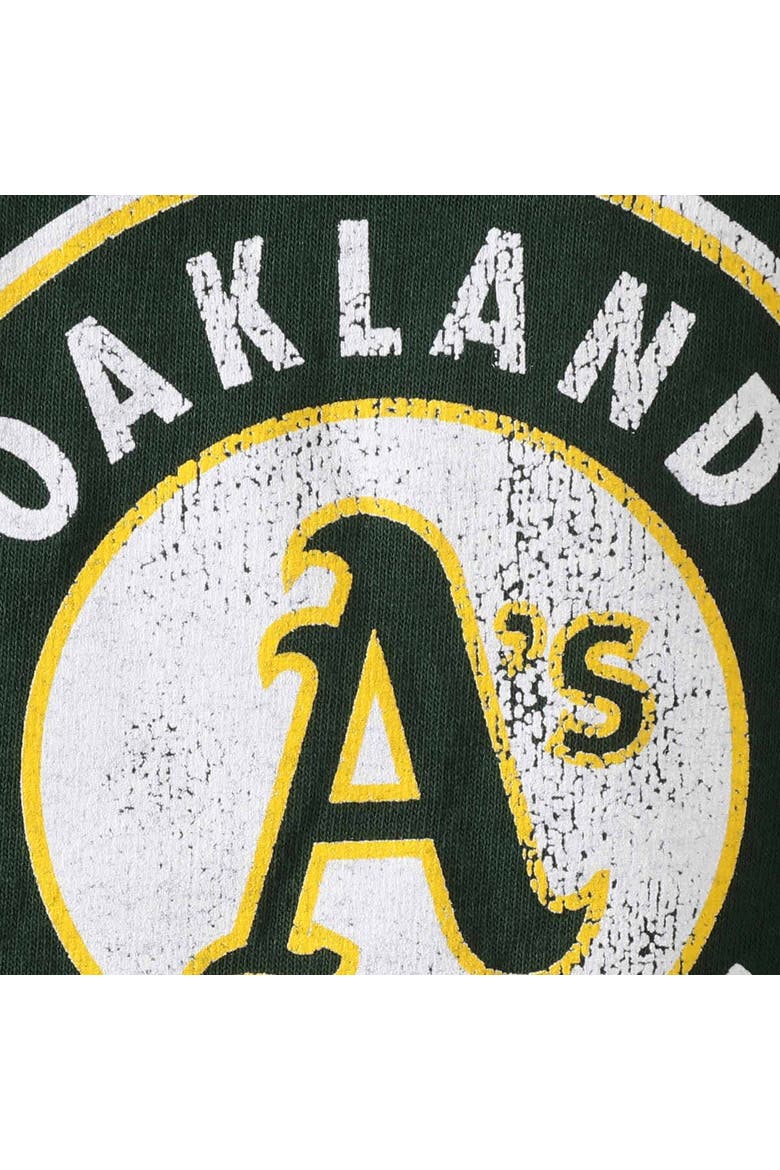 Oakland Athletics Youth Distressed Logo T-Shirt - Green, Alternate, color, Green