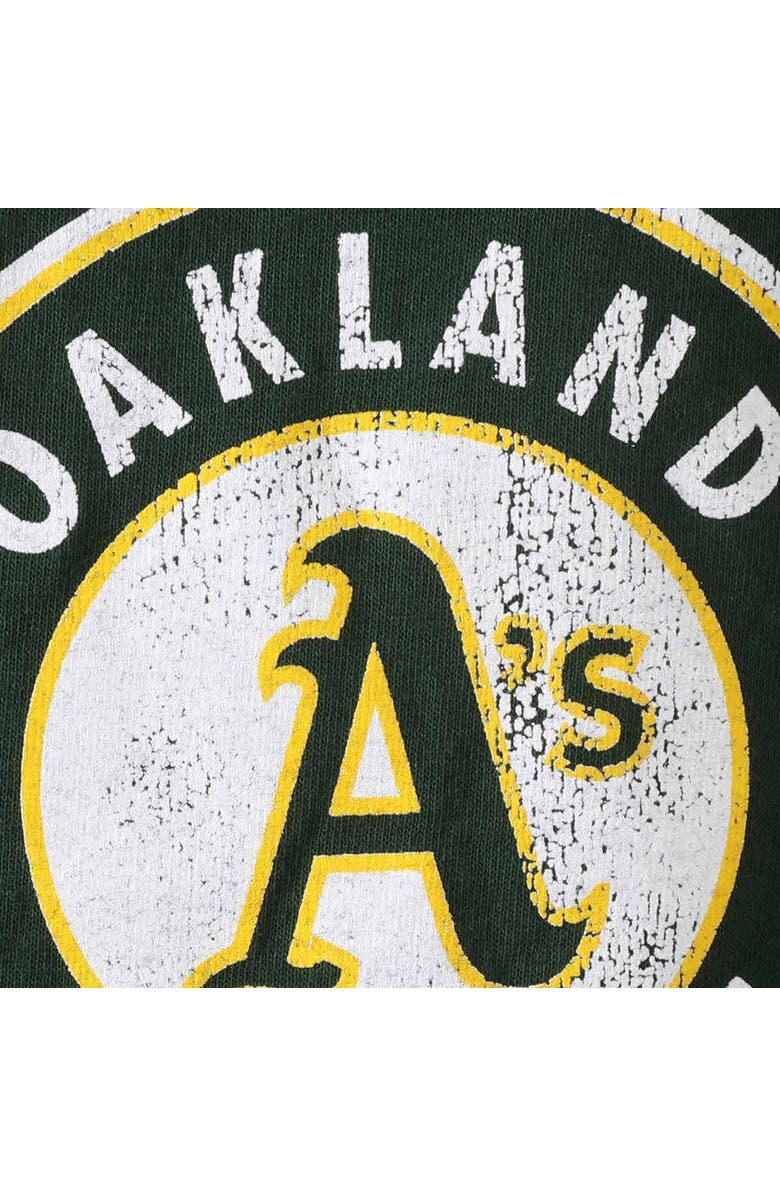 SOFT AS A GRAPE Oakland Athletics Youth Distressed Logo T-Shirt - Green, Alternate, color, 