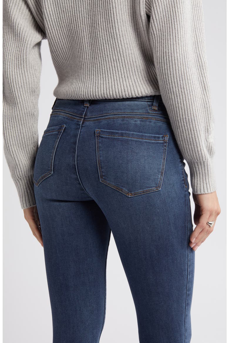 Luxe Touch High Waist Skinny Ankle Jeans, Alternate, color, BLUE