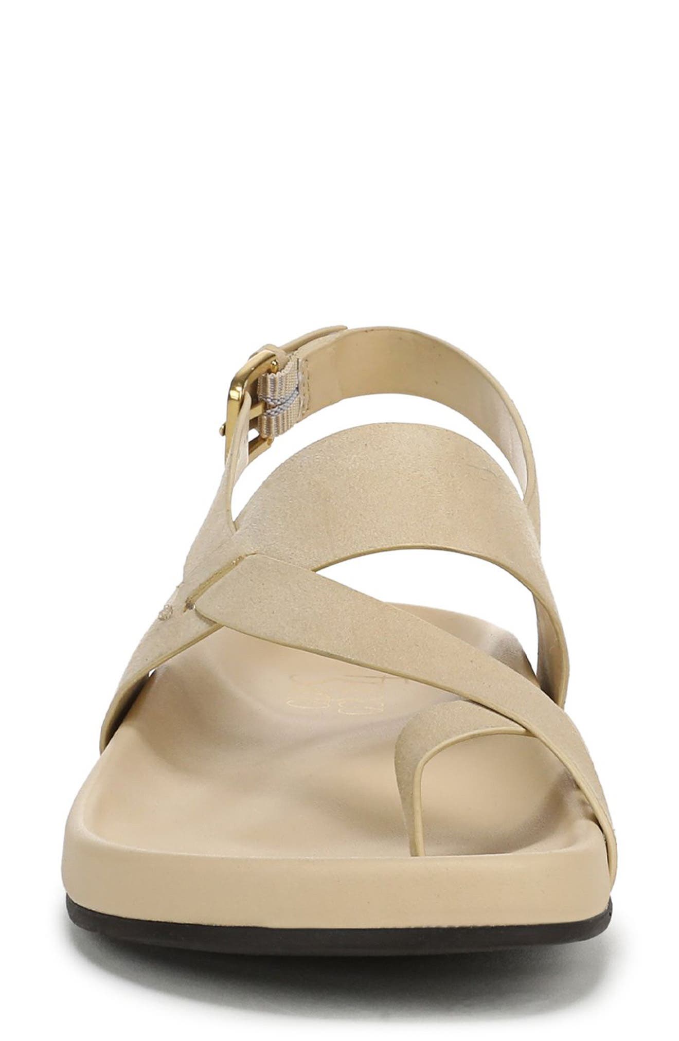Franco Sarto Beryl Toe Loop Slingback Sandal, Alternate, color, Beige