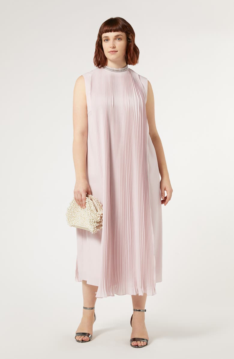 Marina Rinaldi Soprano Crepe Shift Dress, Alternate, color, 