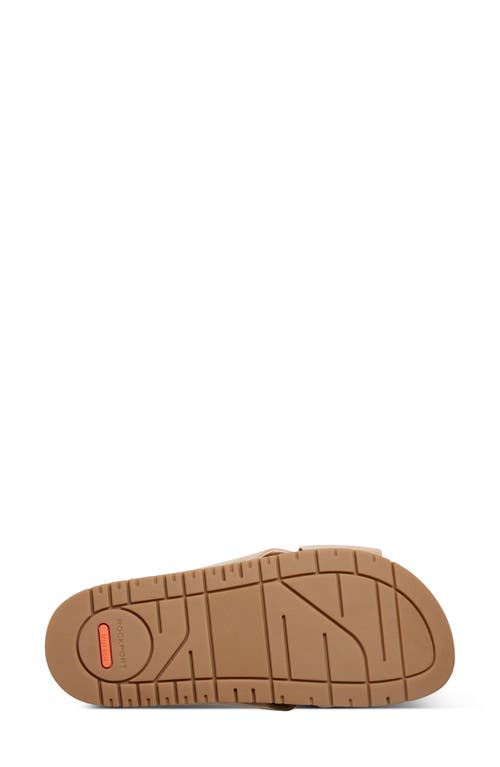 Rockport Leia Slide Sandal In Metallic Gold