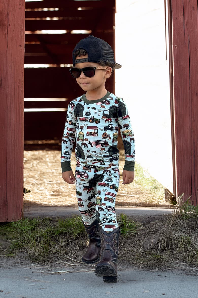 Farm Fresh 2 Piece Pajama Set, Alternate, color, Multi