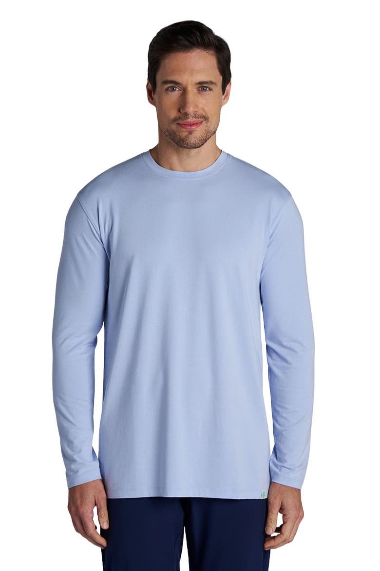 Men's Morada Long Sleeve T-Shirt, UPF 50+ Sun Protection, Main, color, Periwinkle Purple